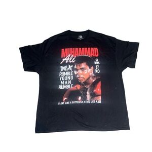 Black Muhammad Ali Graphic T-Shirt XXXL